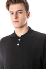 YUKO MEN'S BLACK SWEATER - Image 3