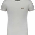 AERONAUTICA MILITARE MEN'S WHITE SHORT SLEEVE T-SHIRT