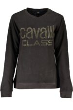 CAVALLI CLASS WOMEN'S ZIPLESS SWEATSHIRT BLACK