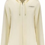 FREDDY WOMEN'S WHITE ZIP-UP SWEATSHIRT