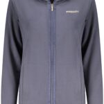 FREDDY WOMEN'S BLUE ZIP-UP SWEATSHIRT