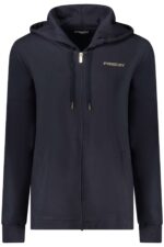 FREDDY WOMEN'S BLUE ZIP-UP SWEATSHIRT