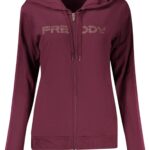 FREDDY WOMEN'S PURPLE ZIP-UP SWEATSHIRT