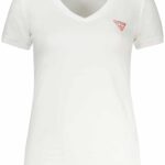 GUESS JEANS SHORT SLEEVE T-SHIRT WOMEN WHITE