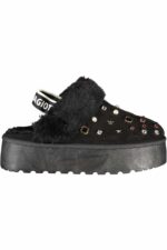 LAURA BIAGIOTTI WOMEN'S BLACK WINTER CLOG FOOTWEAR