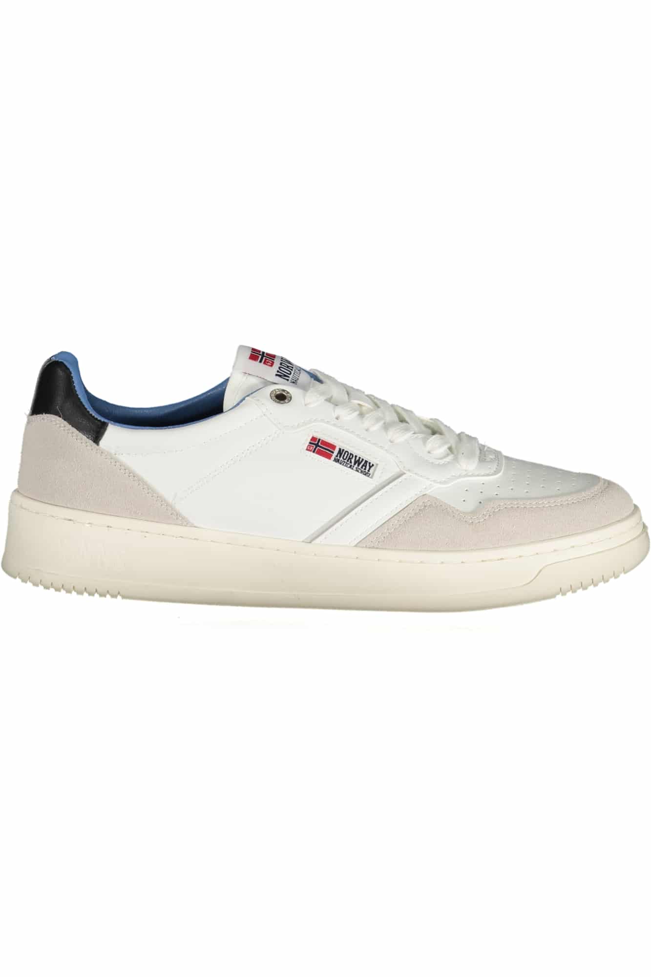 norway1963calzaturasportivauomobianco_1 NORWAY 1963 MEN'S WHITE SPORTS SHOES - Image 1
