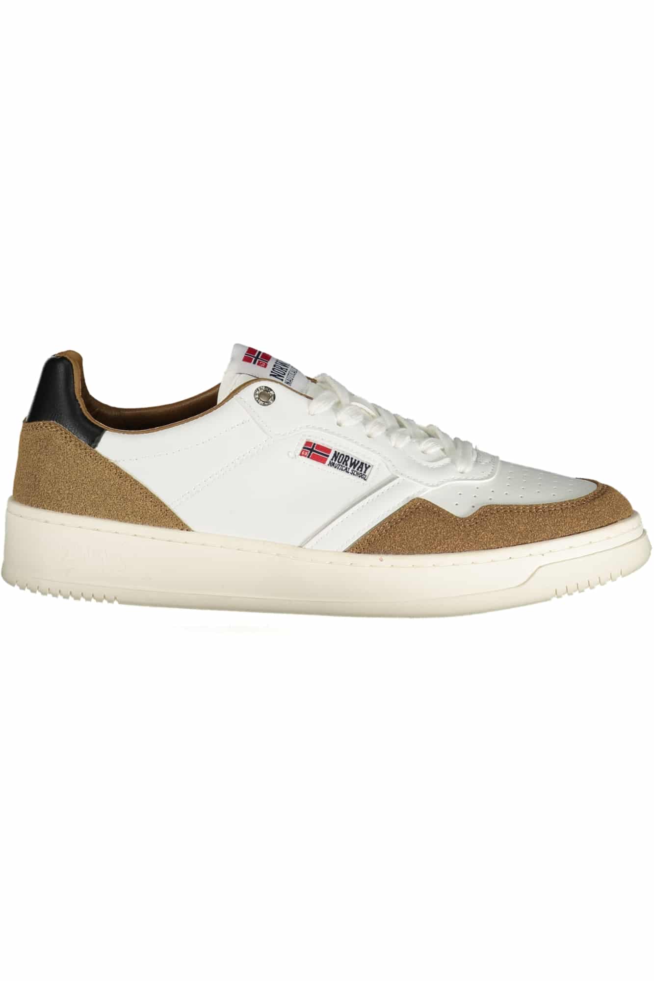 norway1963calzaturasportivauomobianco_1 NORWAY 1963 MEN'S WHITE SPORTS SHOES - Image 1