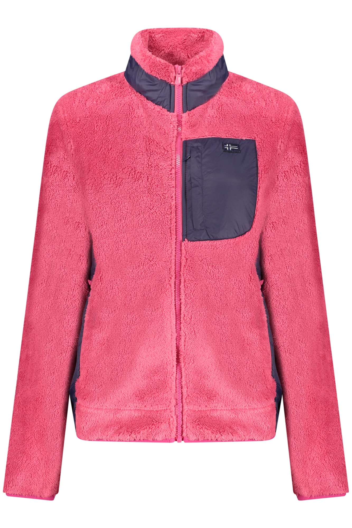 norway1963felpaconzipdonnarosa_1 NORWAY 1963 WOMEN'S PINK ZIP-UP SWEATSHIRT - Image 1