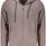 NORWAY 1963 MEN'S BROWN ZIP-UP SWEATSHIRT