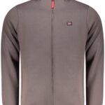 NORWAY 1963 MEN'S BROWN ZIP-UP SWEATSHIRT