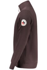 NORWAY 1963 MEN'S BROWN ZIP-UP SWEATSHIRT - Image 3