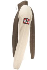NORWAY 1963 MEN'S BROWN ZIP-UP SWEATSHIRT - Image 3