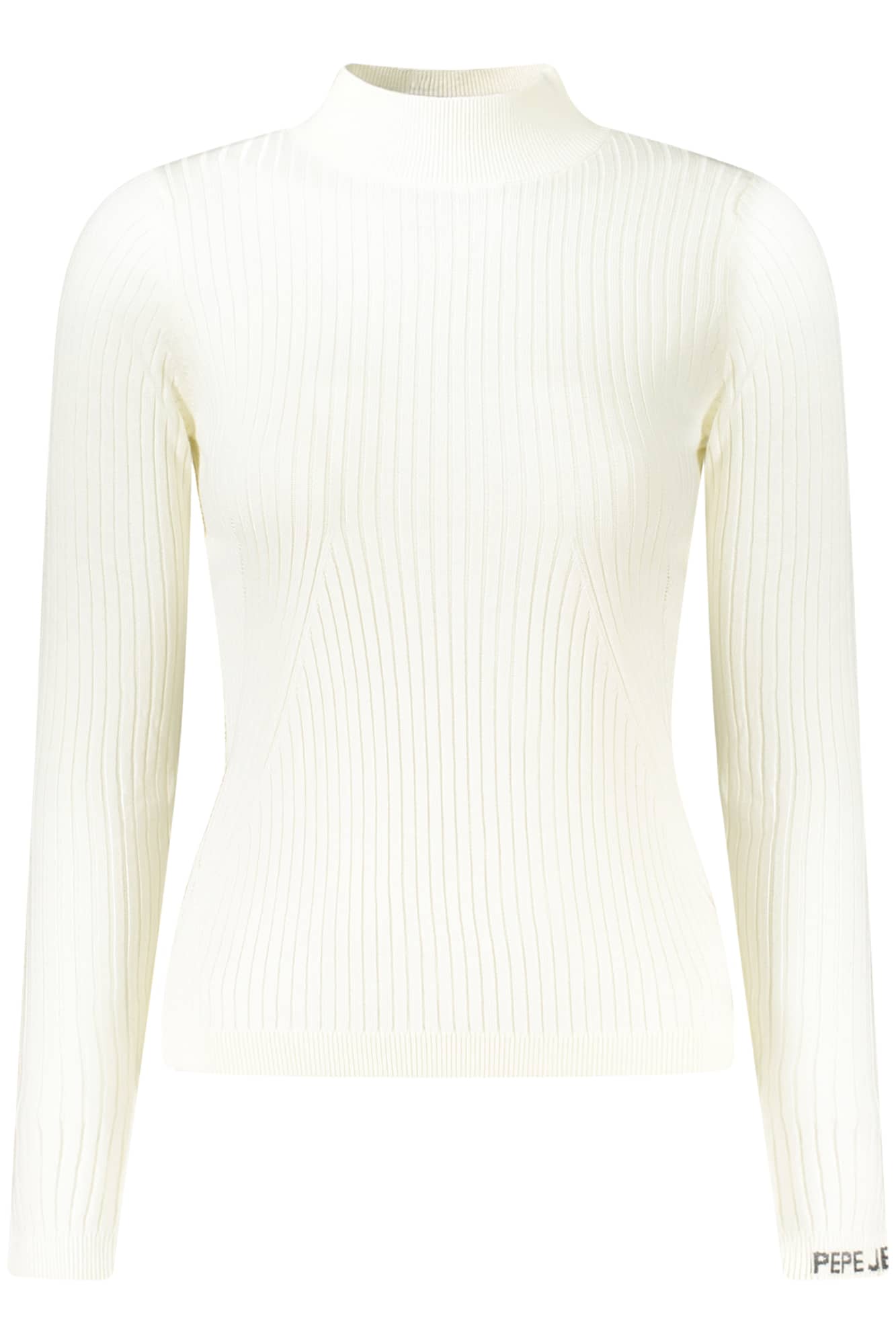 pepejeansmagliadonnabianco_1 PEPE JEANS WOMEN'S WHITE SWEATER - Image 1