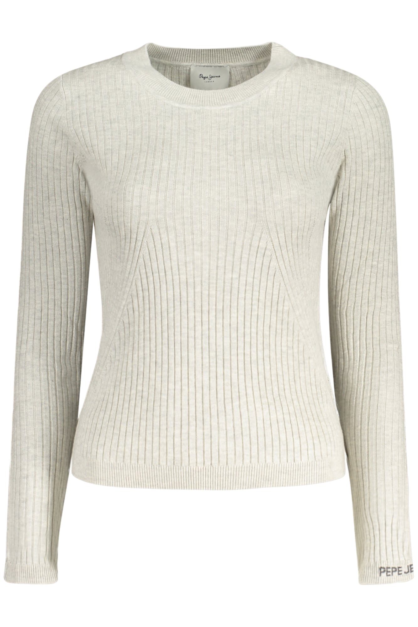 pepejeansmagliadonnagrigio_1 PEPE JEANS WOMEN'S GREY SWEATER - Image 1