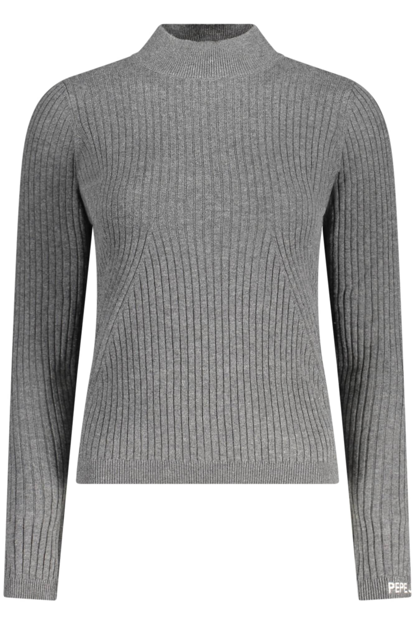 pepejeansmagliadonnagrigio_1 PEPE JEANS WOMEN'S GREY SWEATER - Image 1