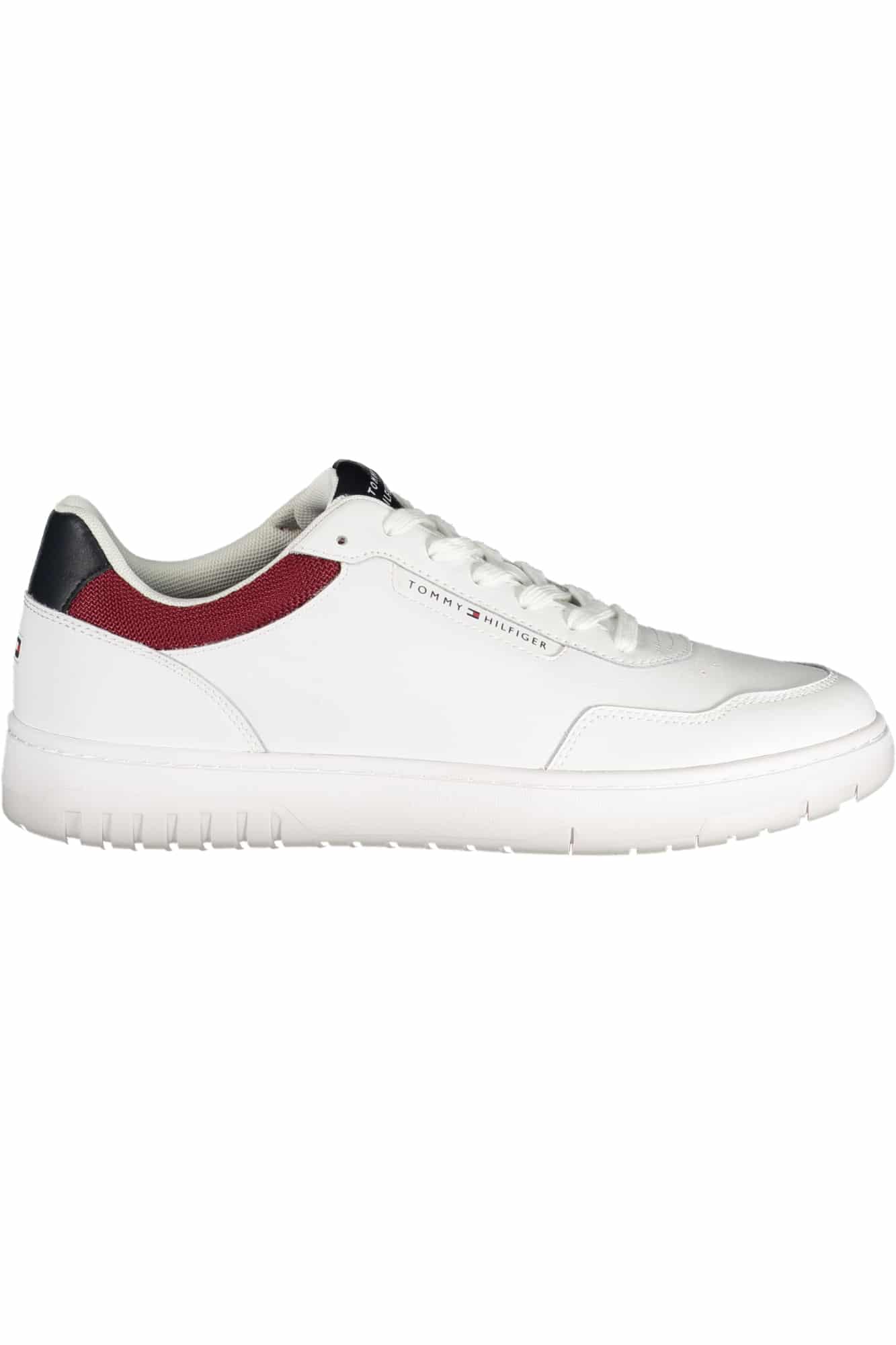 tommyhilfigercalzaturasportivauomobianco_1 TOMMY HILFIGER MEN'S WHITE SPORTS SHOES - Image 1