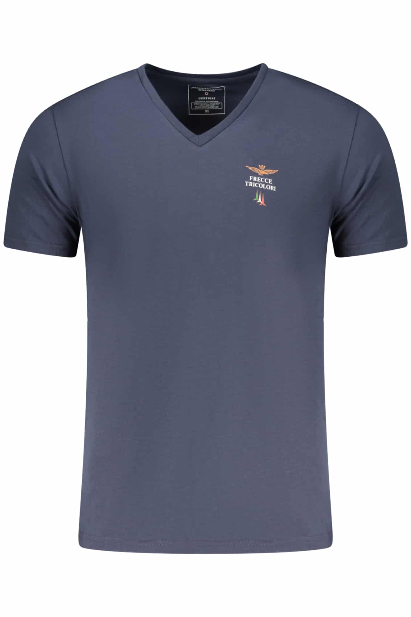 aeronauticamilitaret-shirtesternabileuomoblu_1 AERONAUTICA MILITARE MEN'S BLUE OUTERWEAR T-SHIRT - Image 1
