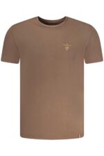 AERONAUTICA MILITARE MEN'S BROWN OUTERWEAR T-SHIRT