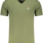 AERONAUTICA MILITARE MEN'S GREEN OUTDOOR T-SHIRT