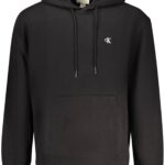 CALVIN KLEIN MEN'S BLACK ZIP-UP SWEATSHIRT
