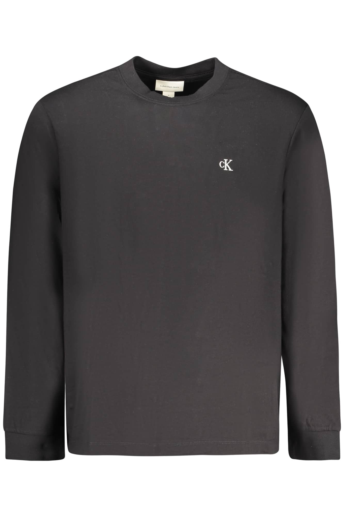 calvinkleint-shirtmanichelungheuomonero_1 CALVIN KLEIN MEN'S LONG-SLEEVED T-SHIRT BLACK - Image 1