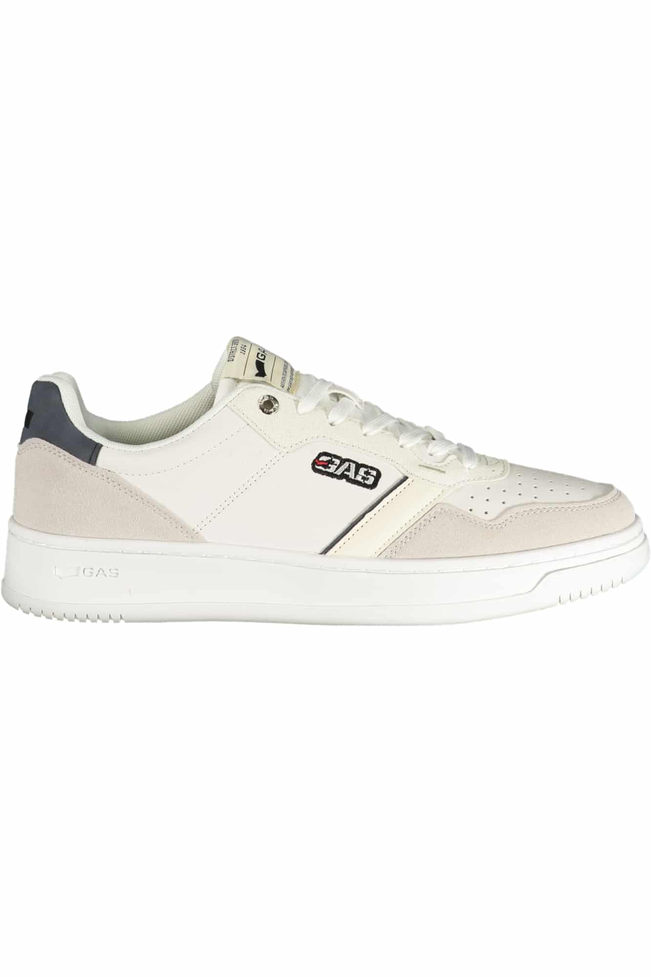 gascalzaturasportivauomobianco_1 GAS MEN'S WHITE SPORTS FOOTWEAR - Image 1