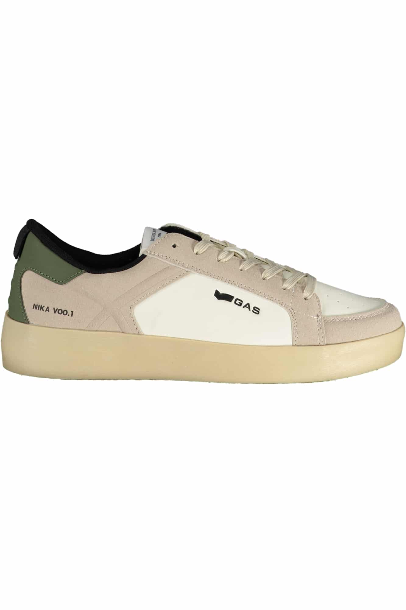 gascalzaturasportivauomobianco_1 GAS MEN'S WHITE SPORTS FOOTWEAR - Image 1