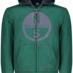 NORTH SAILS CHILDREN'S GREEN ZIP-UP SWEATSHIRT