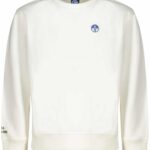 NORTH SAILS CHILDREN'S ZIP-UP SWEATSHIRT, WHITE