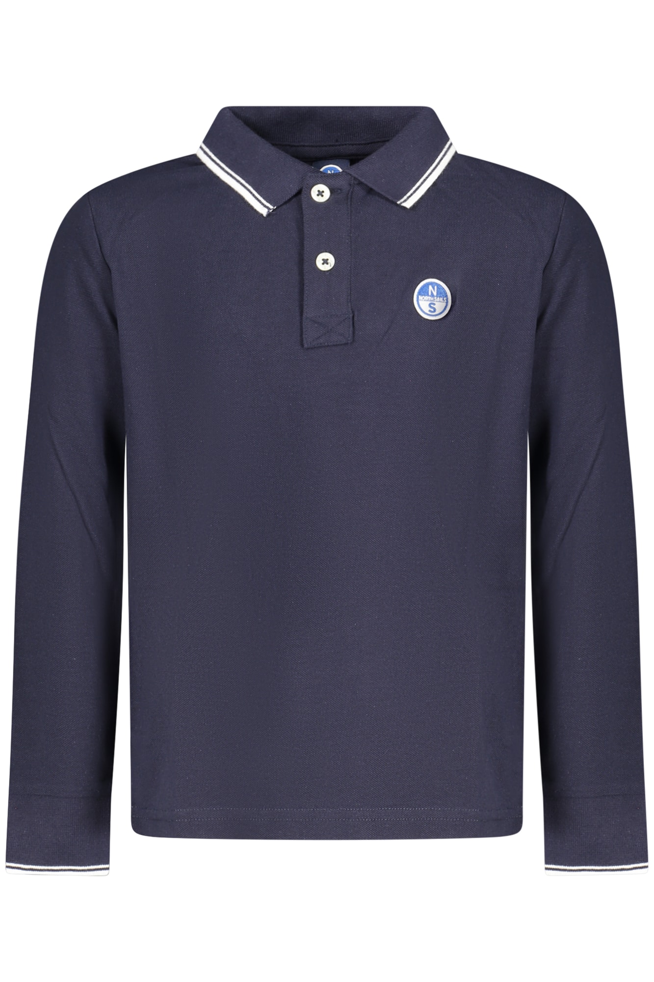 northsailspolomanichelunghebambinoblu_1 NORTH SAILS KIDS' LONG-SLEEVED POLO SHIRT, BLUE - Image 1
