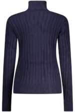NORWAY 1963 WOMEN'S BLUE SWEATER - Image 2