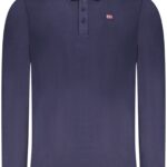 NORWAY 1963 MEN'S LONG-SLEEVED POLO SHIRT, BLUE