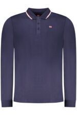NORWAY 1963 MEN'S LONG-SLEEVED POLO SHIRT, BLUE