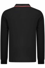 NORWAY 1963 MEN'S LONG-SLEEVED POLO SHIRT, BLACK - Image 2