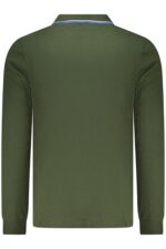 NORWAY 1963 MEN'S LONG-SLEEVED POLO SHIRT, GREEN - Image 2