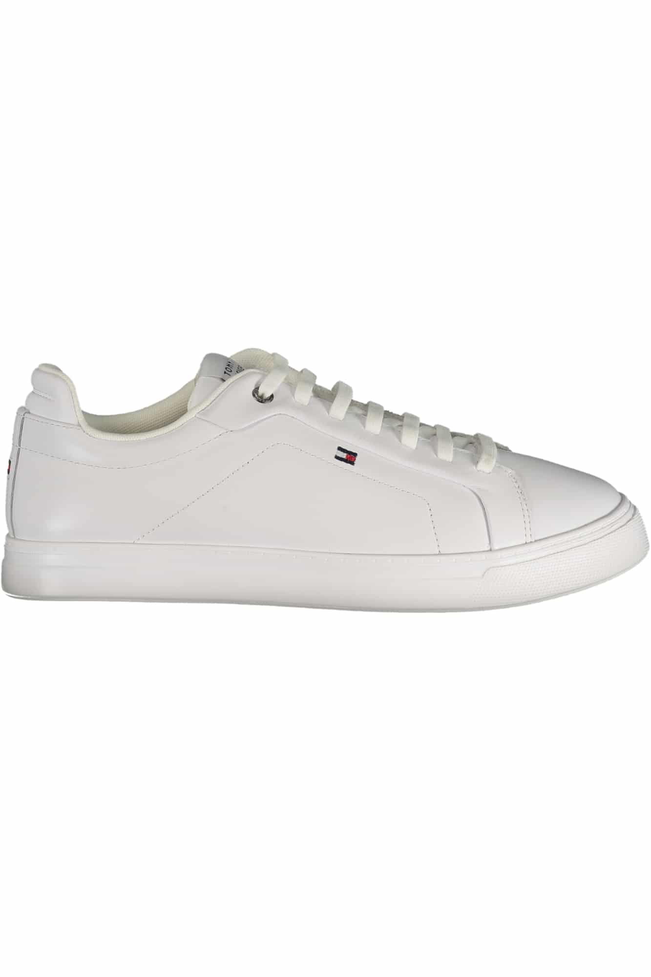 tommyhilfigercalzaturasportivauomobianco_1 TOMMY HILFIGER MEN'S WHITE SPORTS SHOES - Image 1