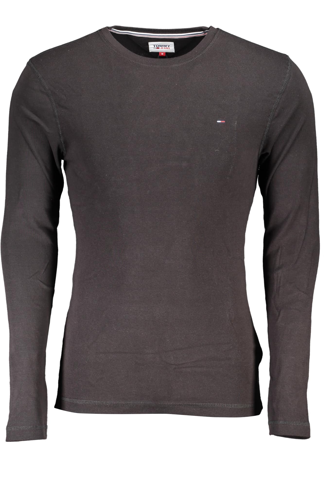 tommyhilfigert-shirtmanichelungheuomonero_1 TOMMY HILFIGER MEN'S LONG SLEEVE T-SHIRT BLACK - Image 1