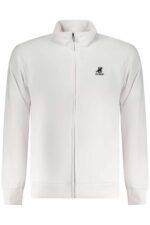 US GRAND MEN'S WHITE ZIP-UP SWEATSHIRT
