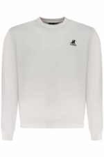 US GRAND MEN'S WHITE ZIP-UP SWEATSHIRT