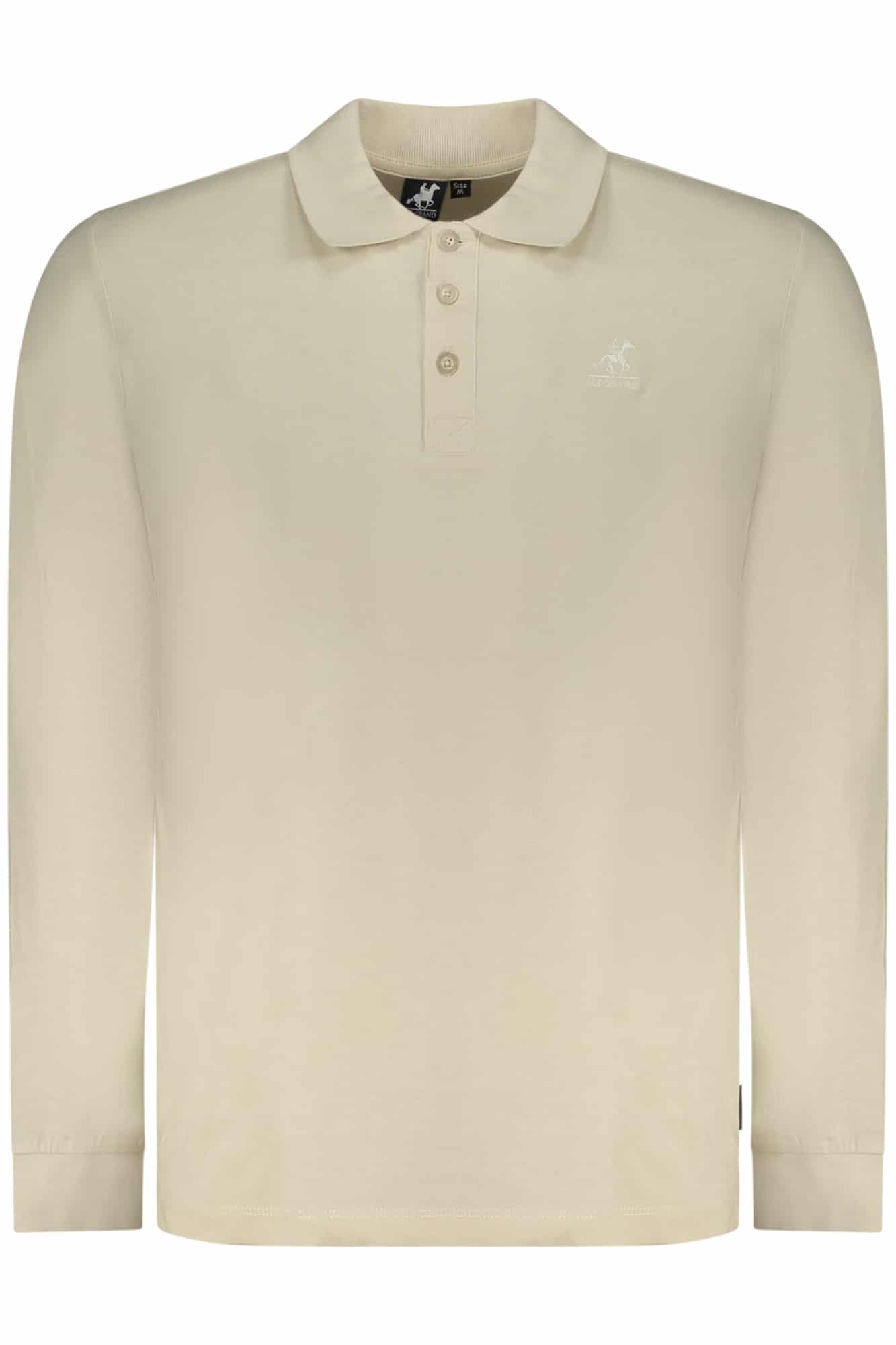 usgrandpolomanichelungheuomobeige_1 US GRAND LONG SLEEVE MEN'S BEIGE - Image 1