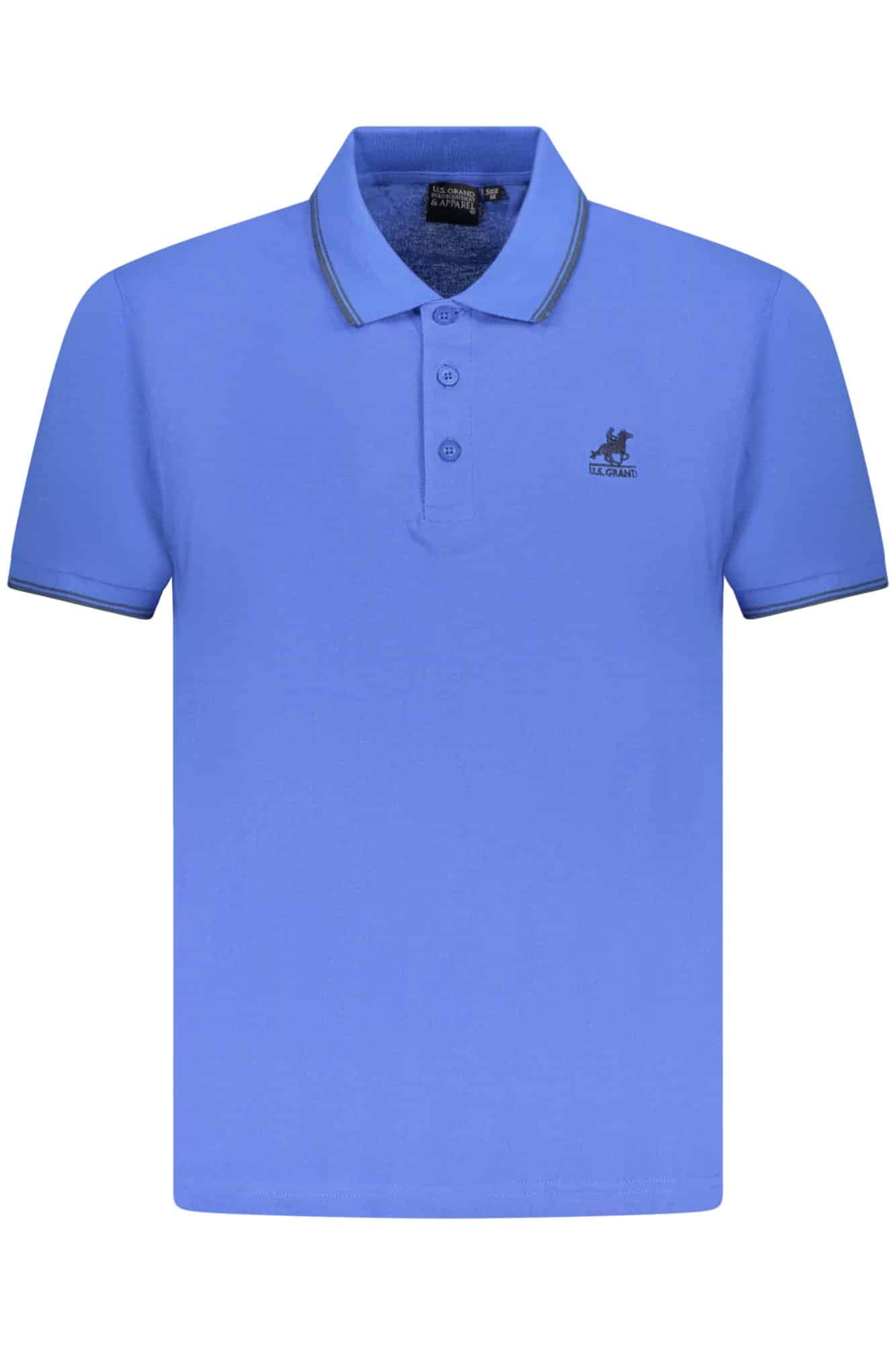 usgrandpolopolomanichecorteuomoblu_1 US GRAND POLO SHORT SLEEVE MEN'S BLUE - Image 1