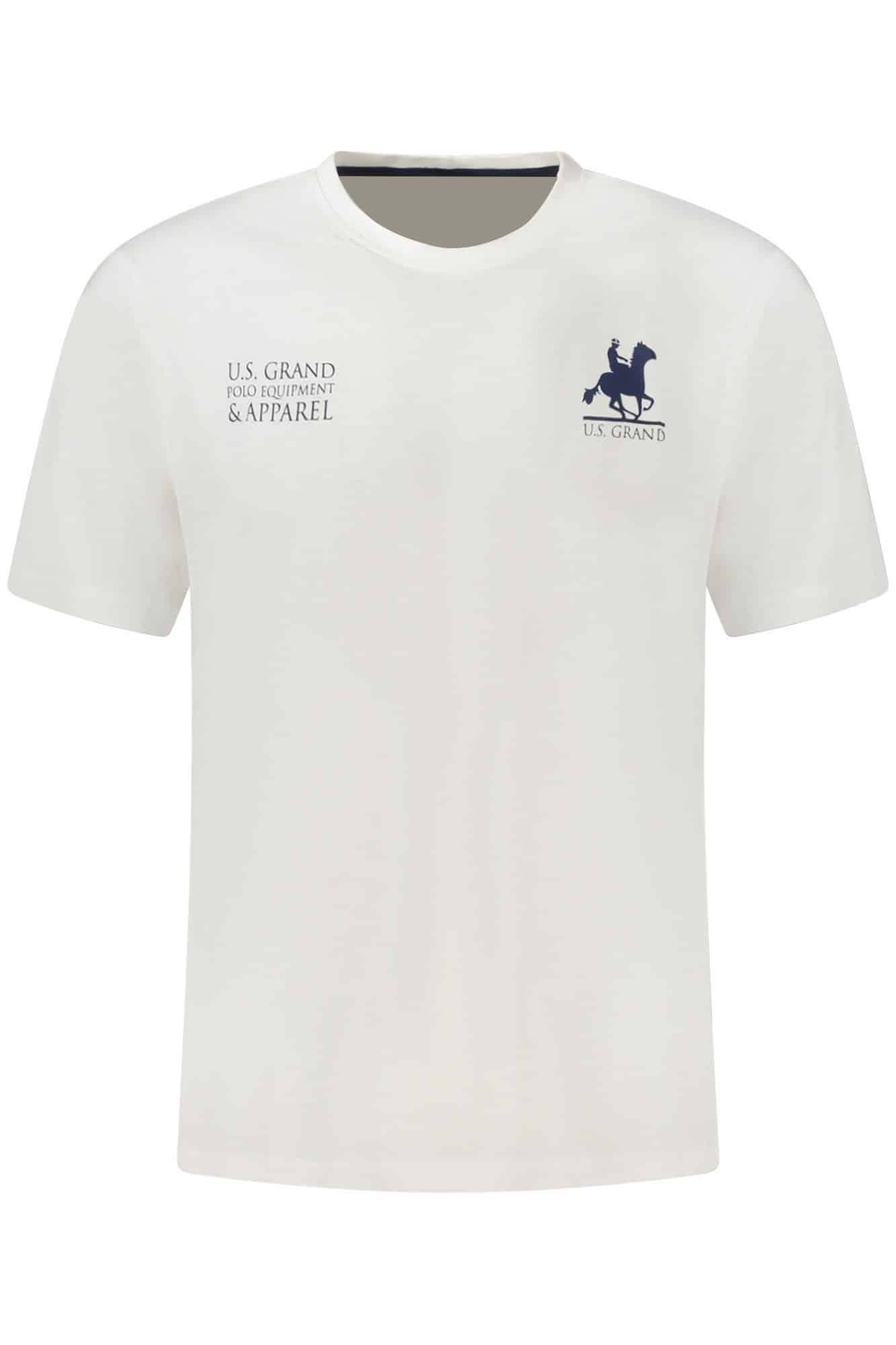 usgrandpolot-shirtmanichecorteuomobianco_1 US GRAND MEN'S SHORT-SLEEVE T-SHIRT WHITE - Image 1