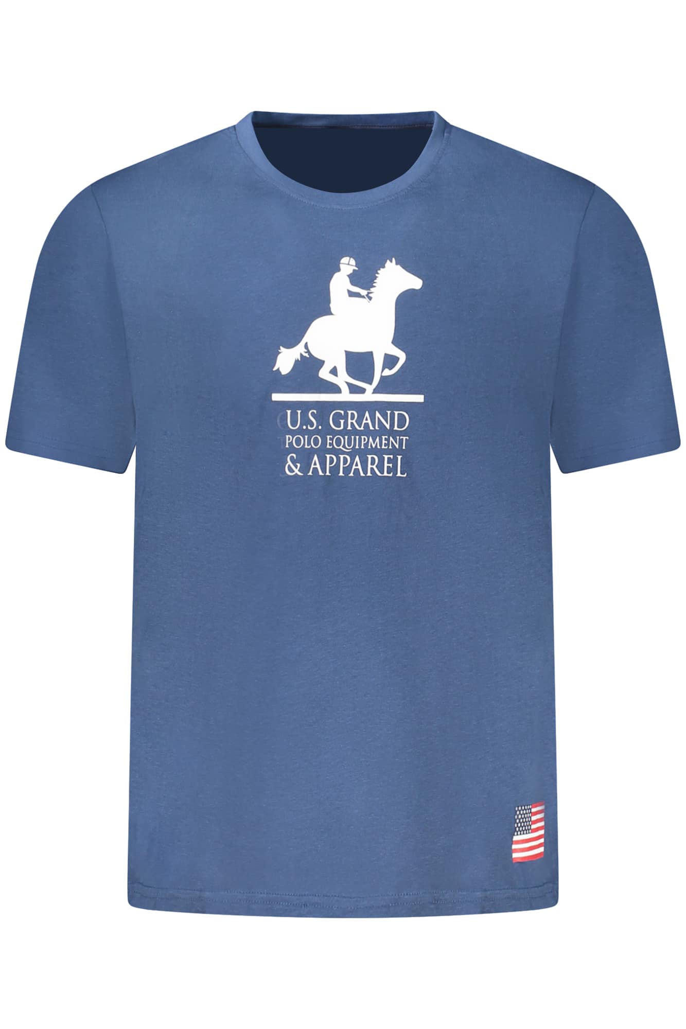 usgrandpolot-shirtmanichecorteuomoblu_1 US GRAND MEN'S SHORT-SLEEVE T-SHIRT BLUE - Image 1