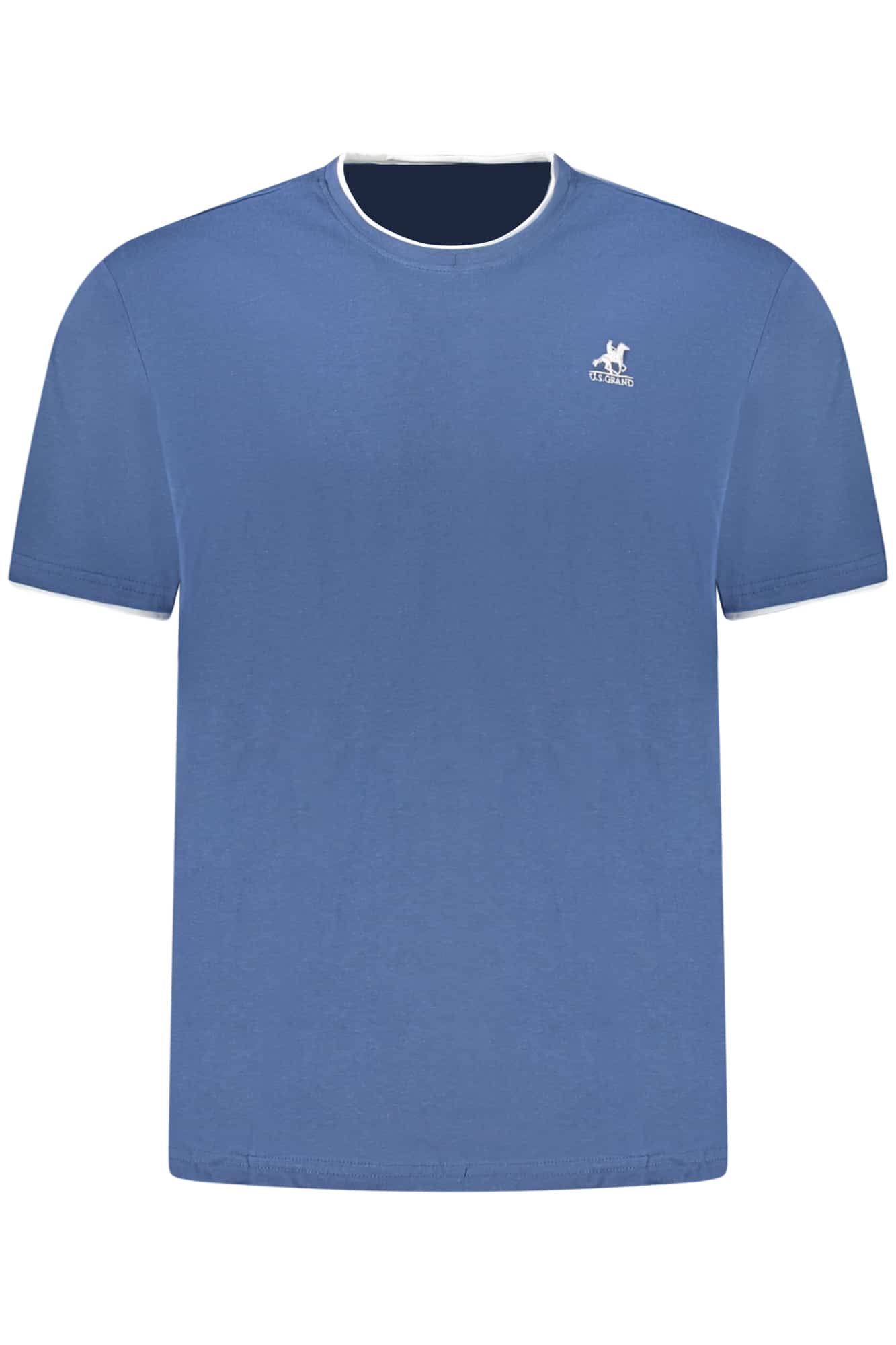 usgrandpolot-shirtmanichecorteuomoblu_1 US GRAND MEN'S SHORT-SLEEVE T-SHIRT BLUE - Image 1