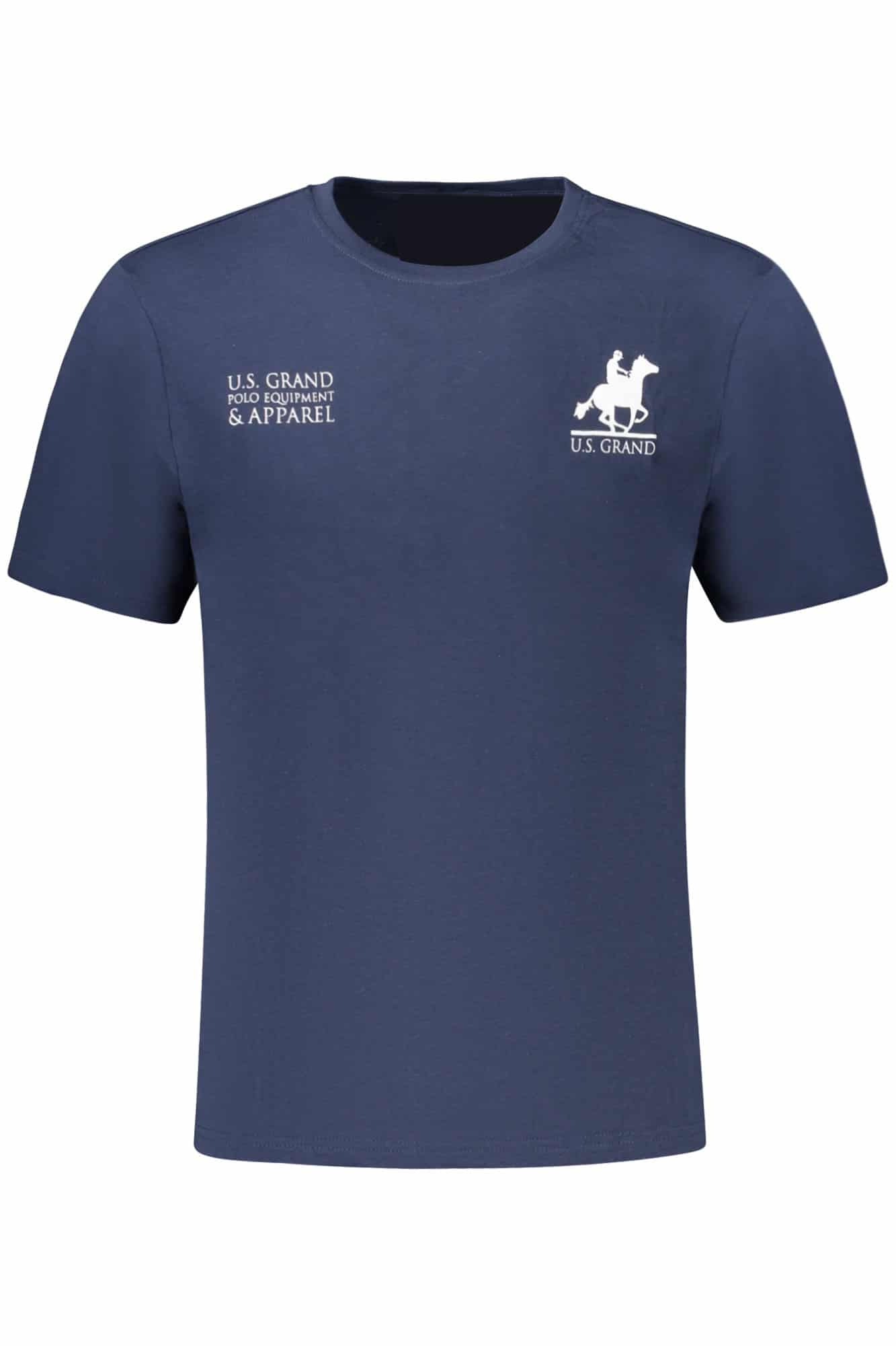usgrandpolot-shirtmanichecorteuomoblu_1 US GRAND MEN'S SHORT-SLEEVE T-SHIRT BLUE - Image 1