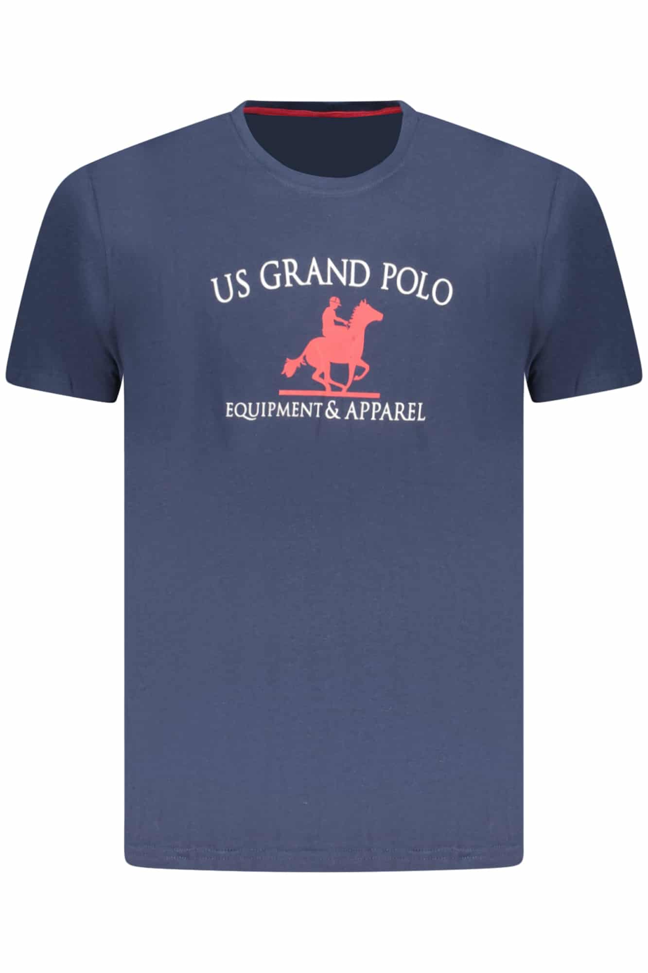usgrandpolot-shirtmanichecorteuomoblu_1 US GRAND MEN'S SHORT-SLEEVE T-SHIRT BLUE - Image 1