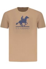 US GRAND MEN'S SHORT-SLEEVE T-SHIRT BROWN