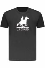 US GRAND MEN'S BLACK SHORT-SLEEVE T-SHIRT