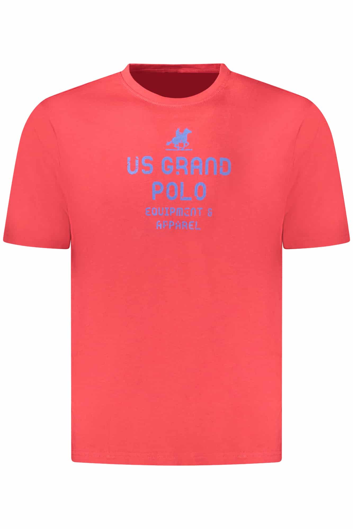 usgrandpolot-shirtmanichecorteuomorosso_1 US GRAND MEN'S SHORT-SLEEVED RED T-SHIRT - Image 1