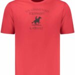 US GRAND MEN'S SHORT-SLEEVED RED T-SHIRT